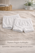 Damen Pagen-Schlüpfer – 2er Pack, 100 % Baumwolle, ohne störende Seitennähte