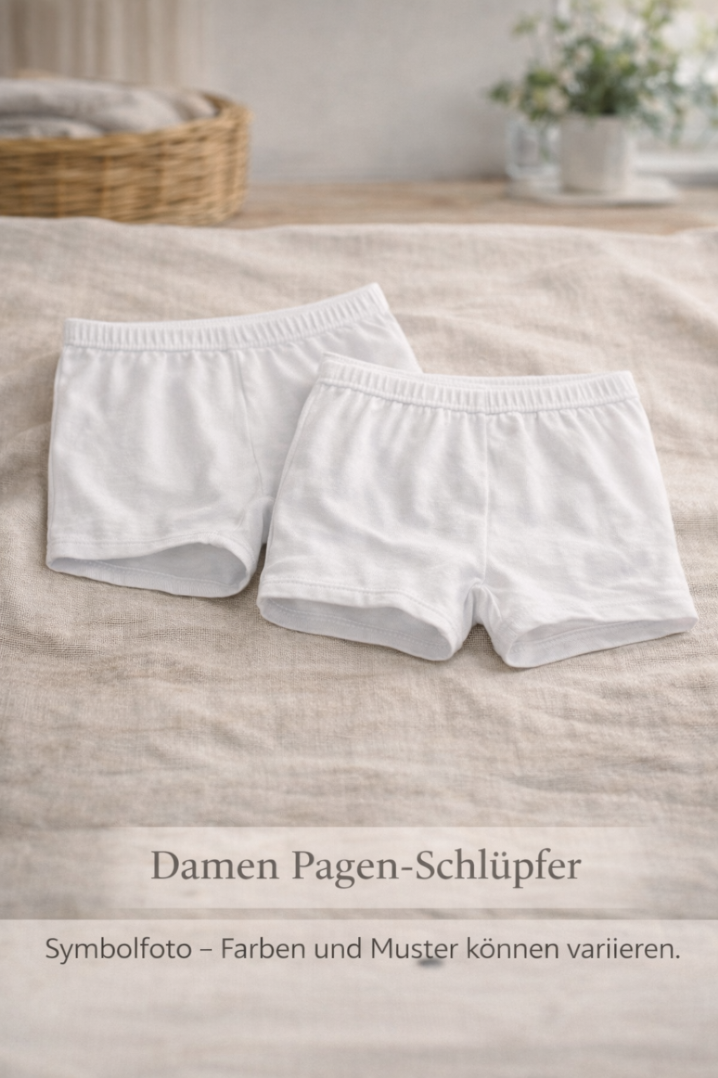 Damen Pagen-Schlüpfer – 2er Pack, 100 % Baumwolle, ohne störende Seitennähte