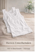 Herren Unterhemden – 2er Pack aus 100 % Baumwolle