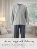 Herren Schlafanzug – kurz oder lang, pflegegeeignet & seniorengerecht